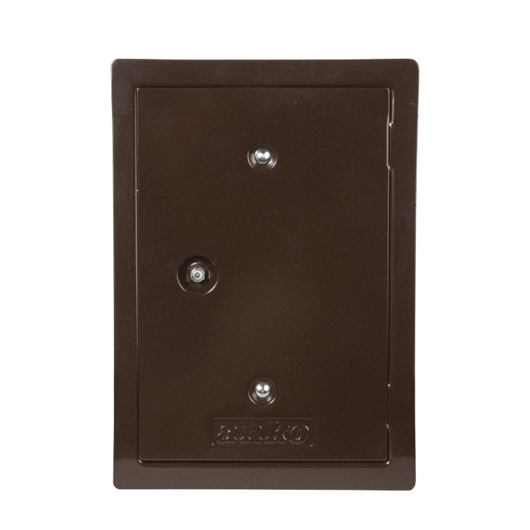 Chimney door 120x180mm flat brown plasticized